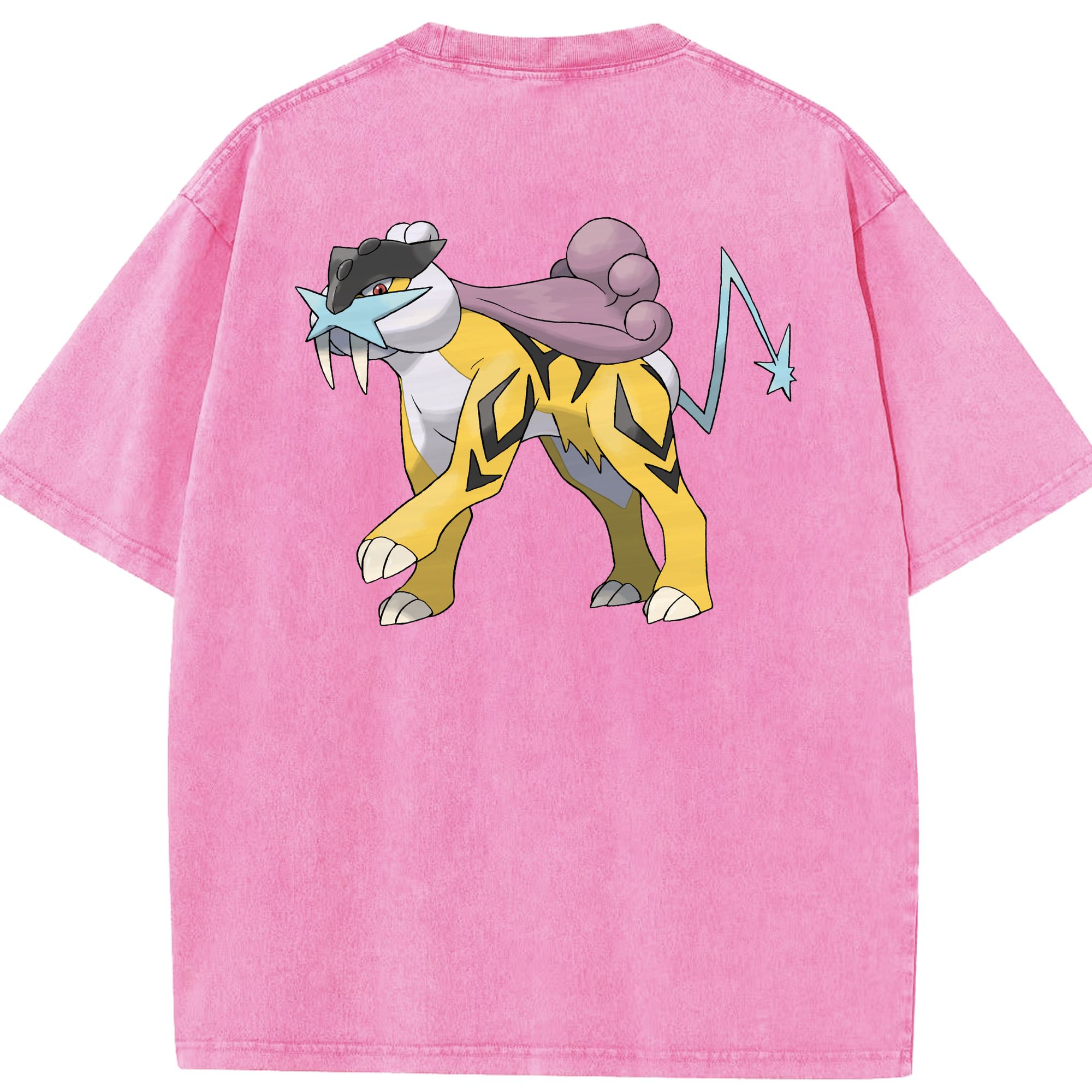 （画像用） ポケットモンスター Pokémon 綿100% ヴィンテージ風 半袖Tシャツ（背面プリント）